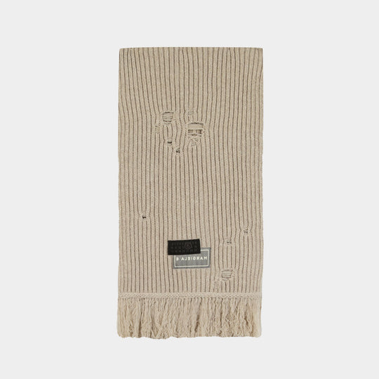 Scarf - MM6 Maison Margiela - Wool - Beige