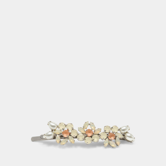 Heartbloom Hair Clips - Simone Rocha - Brass - Multi