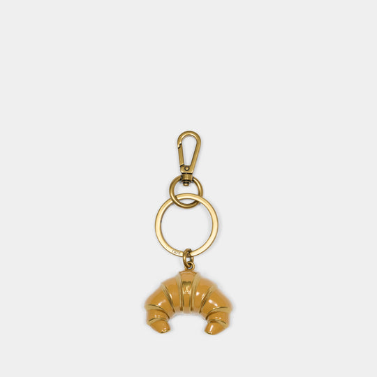 Ami De Coeur Croissant Keychain - AMI Paris - Metal - Beige