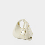 Hobo Mini Purse - Ganni - Leather - White