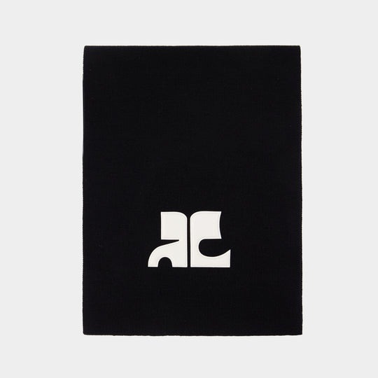 Ac Merino Scarf - Courreges - Wool - Black