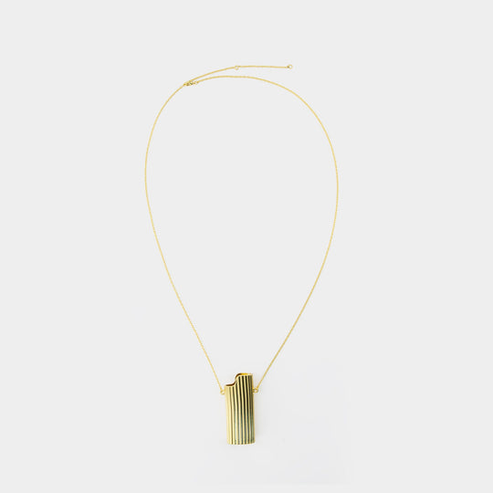 Lighter Holder Necklace - AMI Paris - Metal - Gold