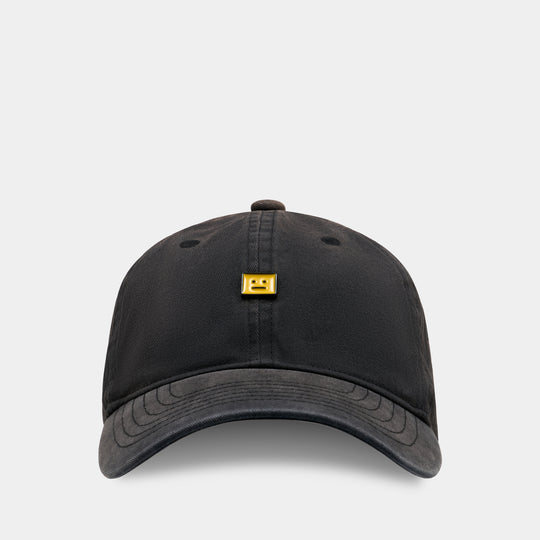 Face Stud Cap - Acne Studios - Cotton - Black