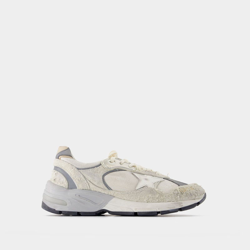Running Dad Sneakers - Golden Goose Deluxe Brand - Leather - White/Silver