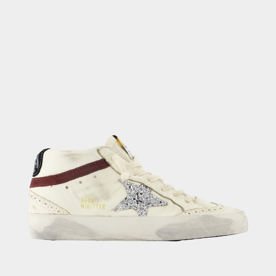 Mid Star Sneakers - Golden Goose Deluxe Brand - Leather - Multicolor