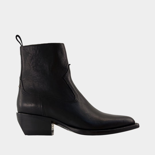 Debbie Ankle Boots - Golden Goose Deluxe Brand - Leather - Black