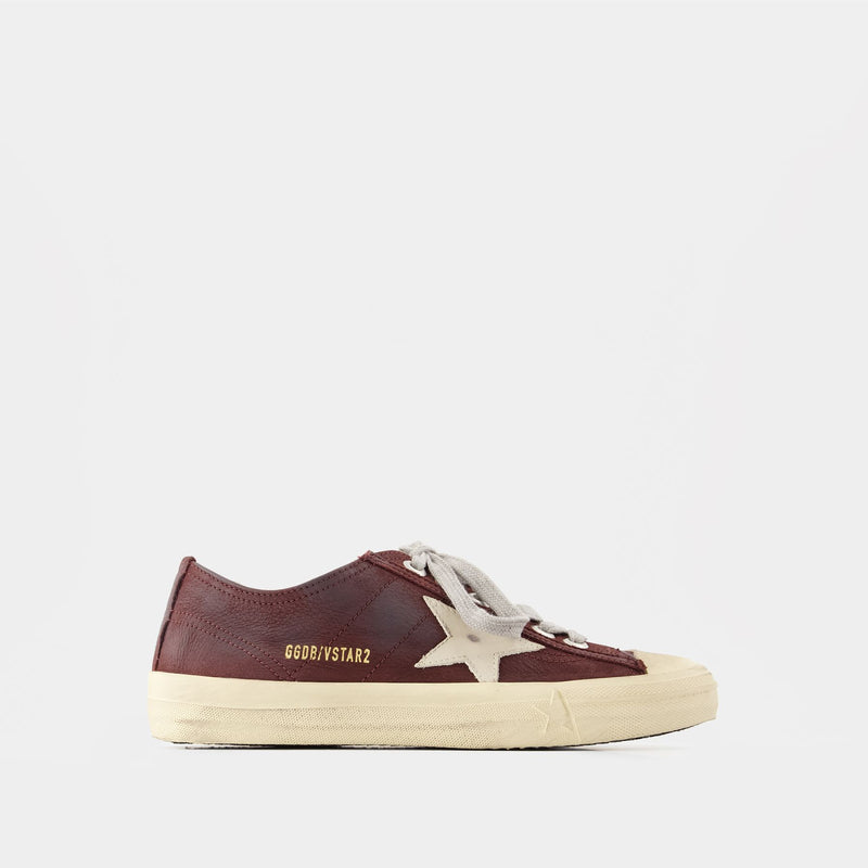 V-Star Sneakers Golden Goose Deluxe Brand Leather Red