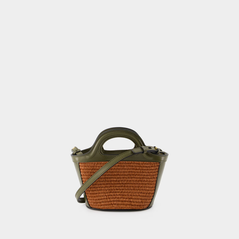 Tropicalia Micro Purse - Marni - Cotton - Brick/Olive