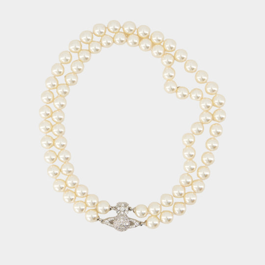 Graziella Pearl Necklace - Vivienne Westwood - Metal - Ivory