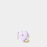 Moire Heart Wristlet Bag - Vivienne Westwood - Synthetic - Purple