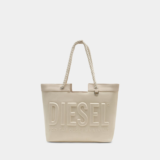 3D Shopper Bag - DIESEL - Cotton - White