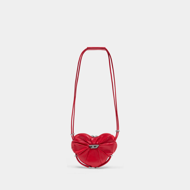 Scrunch-D Heart Crossbody - DIESEL - Leather - Red