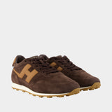 H699 Allacciato H Sneakers - Hogan - Leather - Brown