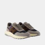 Hyperlight Allacciato H Sneakers - Hogan - Leather - Grey