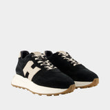 H641 Allacciato H Patch Sneakers - Hogan - Leather - Black