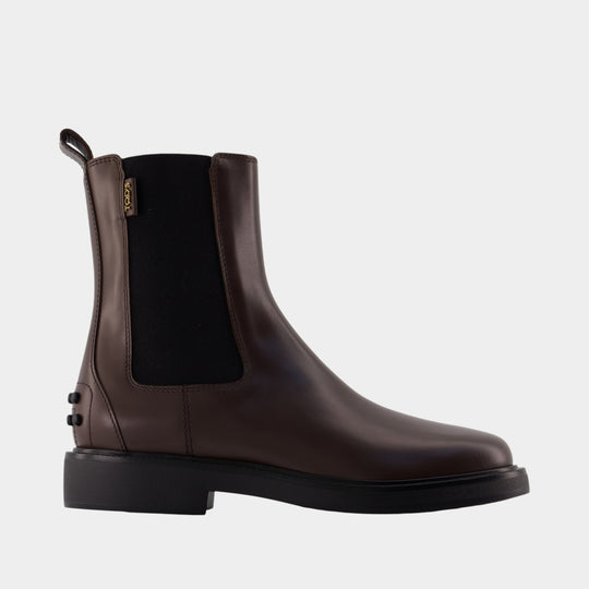 Gomma Boots - Tod's - Leather - Brown
