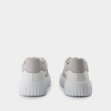H Stripes Sneakers - Hogan - Leather - White