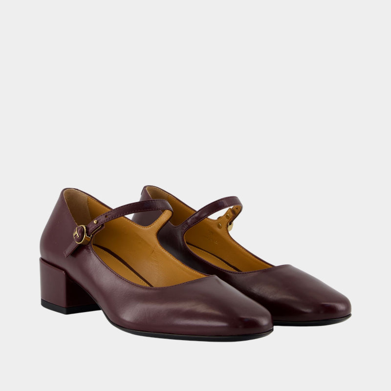 Mary Janes - Tod's - Leather - Bordeaux
