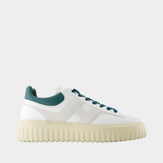 H Stripes Sneakers - Hogan - Leather - White