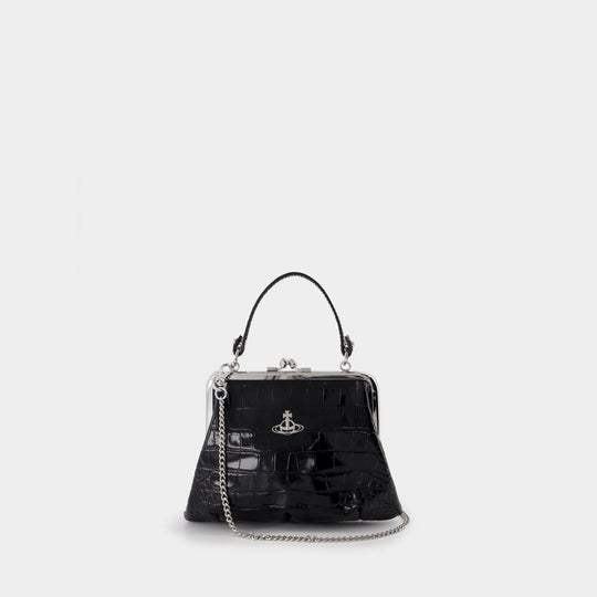 Granny Frame Purse - Vivienne Westwood - Leather - Black