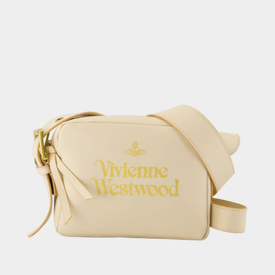Carrie Camera Shoulder Bag - Vivienne Westwood - Leather - Pink/Gold