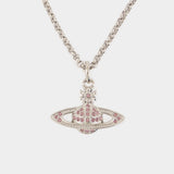 Mini Low Relief Necklace - Vivienne Westwood - Brass - Silver plated
