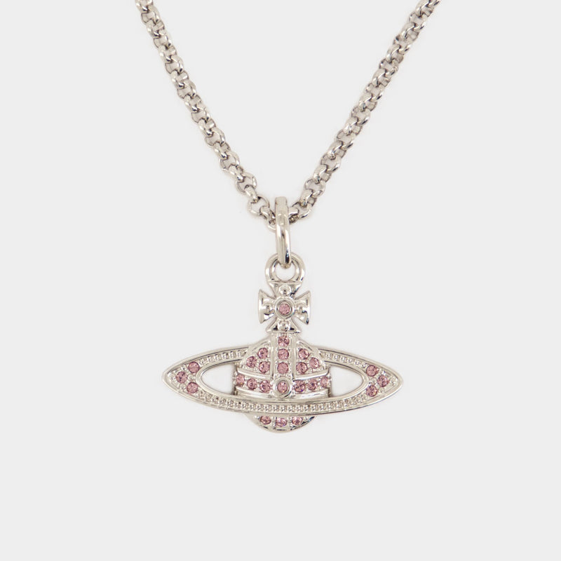 Mini Low Relief Necklace - Vivienne Westwood - Brass - Silver plated