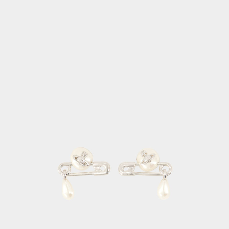 Boucles D'oreilles Claude Small - Vivienne Westwood - Brass - Silver plated