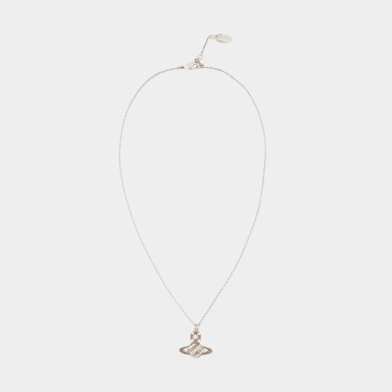 Necklace Assita Bas Relief - Vivienne Westwood - Brass - Silver plated