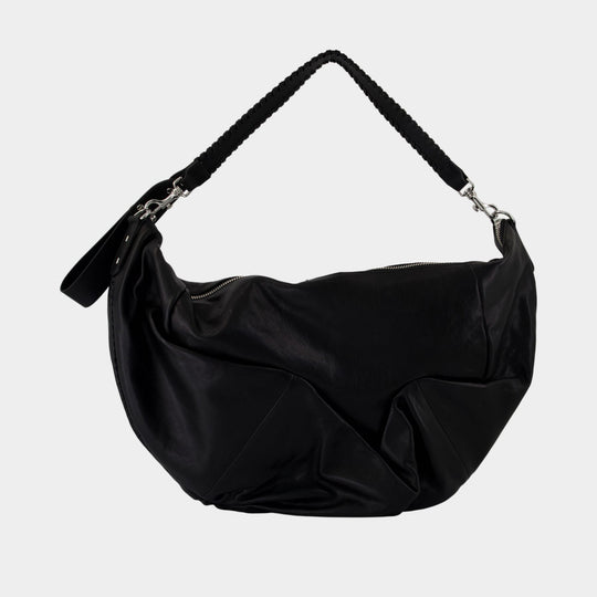 Agnes Large Shoulder Bag - Vivienne Westwood - Leather - Black