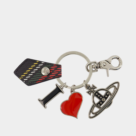 I Love Orb Keychain - Vivienne Westwood - Metal - Black