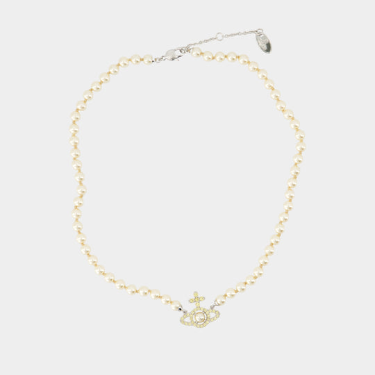Olympia Pearl Necklace - Vivienne Westwood - Metal - Silver