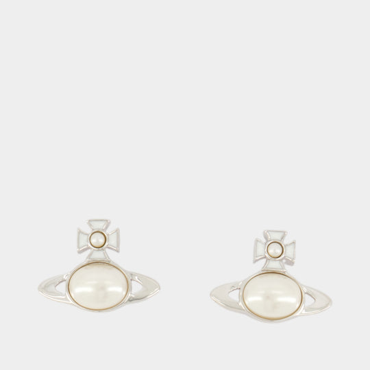 Boucles D'oreilles Gaby - Vivienne Westwood - Metal - White