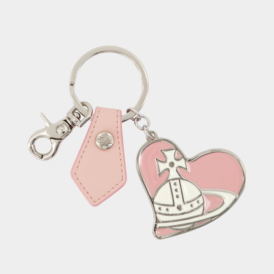 Orb Heart Keychain - Vivienne Westwood - Metal - Pink
