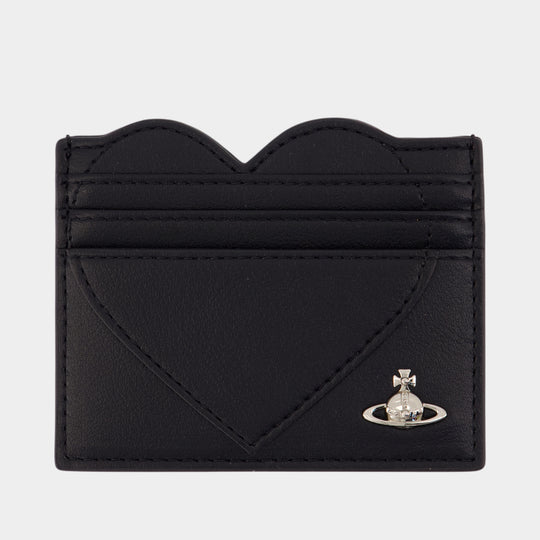 Heart Card Holder - Vivienne Westwood - Synthetic - Black