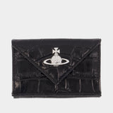 Envelope Billfold Wallet - Vivienne Westwood - Leather - Black