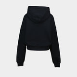 Cropped Box Hoodie - Vivienne Westwood - Cotton - Black