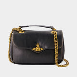 Anita Chain S Shoulder Bag - Vivienne Westwood - Leather - Black