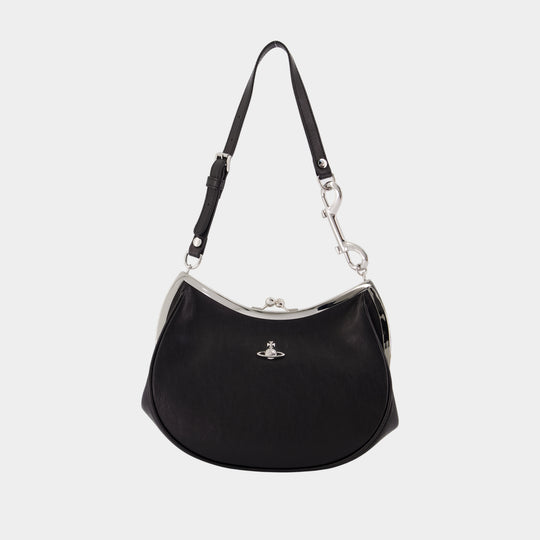 Charm Frame Purse - Vivienne Westwood - Leather - Black