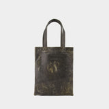 Simple Shopper Bag - MM6 Maison Margiela - Leather - Black