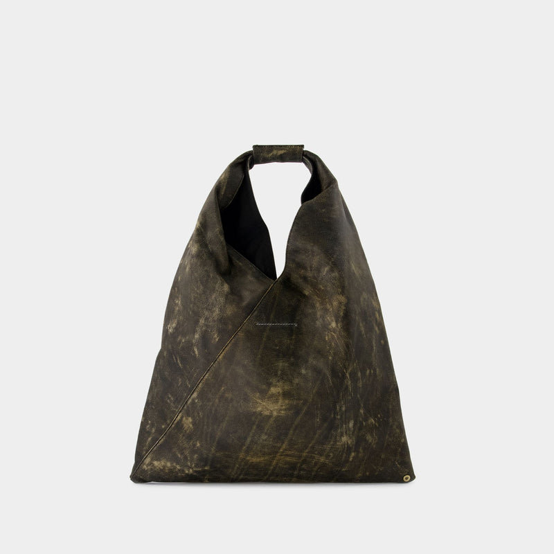 Classic Japanese Shoulder Bag - MM6 Maison Margiela - Leather  - Black
