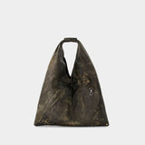 Classic Japanese Shoulder Bag - MM6 Maison Margiela - Leather  - Black