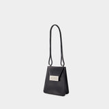 Numbers Vertical Mini Bag - MM6 Maison Margiela - Leather - Black