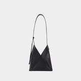 Japanese 6 S Soft Shoulder Bag - MM6 Maison Margiela - Leather - Black