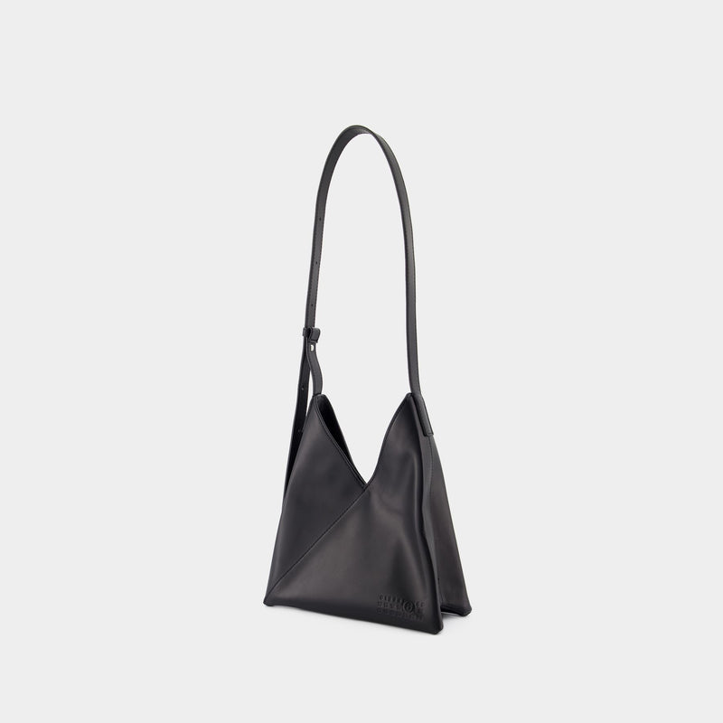 Japanese 6 S Soft Shoulder Bag - MM6 Maison Margiela - Leather - Black