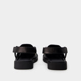 Sandals - Versace - Leather - Black