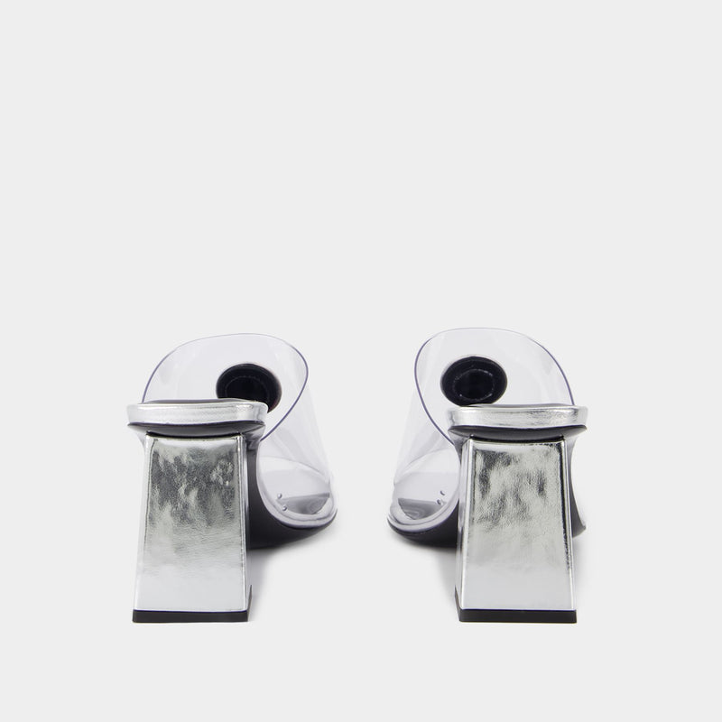 T.70 Slides - Versace - Pvc - Silver