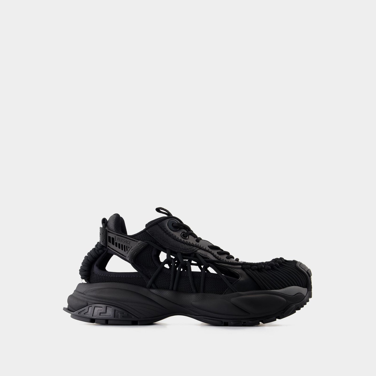 Versace Black Athletic Shoes Black Sports shoes with logo Versace Kids - Vitkac Botswana main image 4