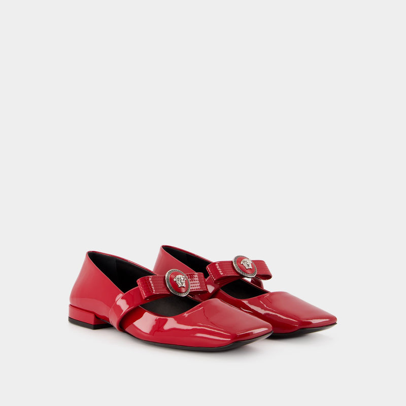 Versace flat shoes hotsell
