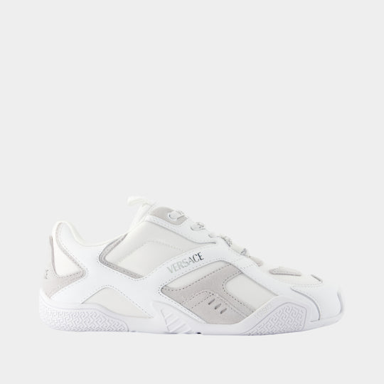 Sneakers - Versace - Leather - White